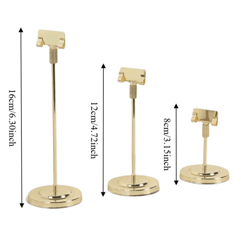 Vertical Memo Clip Holder Stable Base Place Card Holder Convenient Table Number Stand Desktop