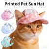 Cats Sun Protective Hat With Adjustable Strap And Ear Holes Dog Visors Baseball Cap For Small Medium Large Pet