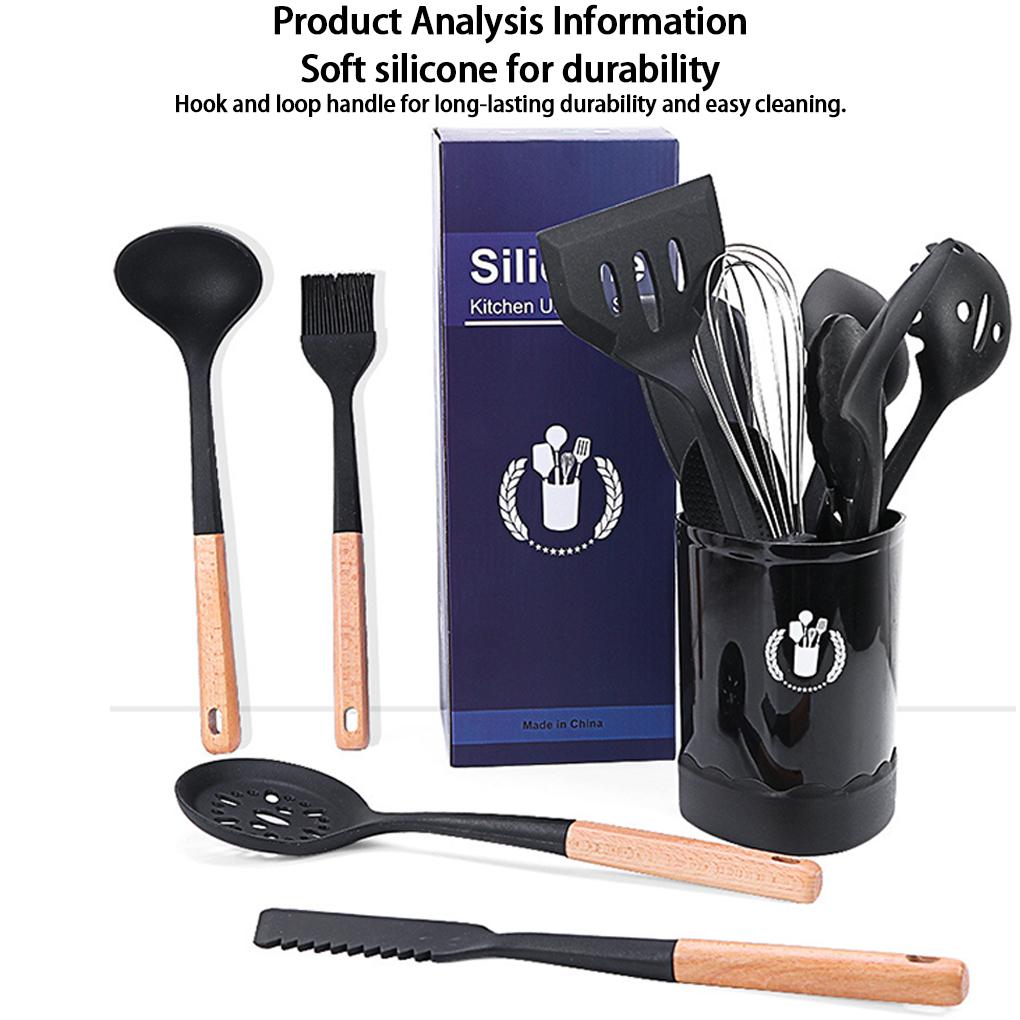 2pieces Non Stick Pan Special Shovel Silicone Spatula Set For Various Cooking Needs Scooping