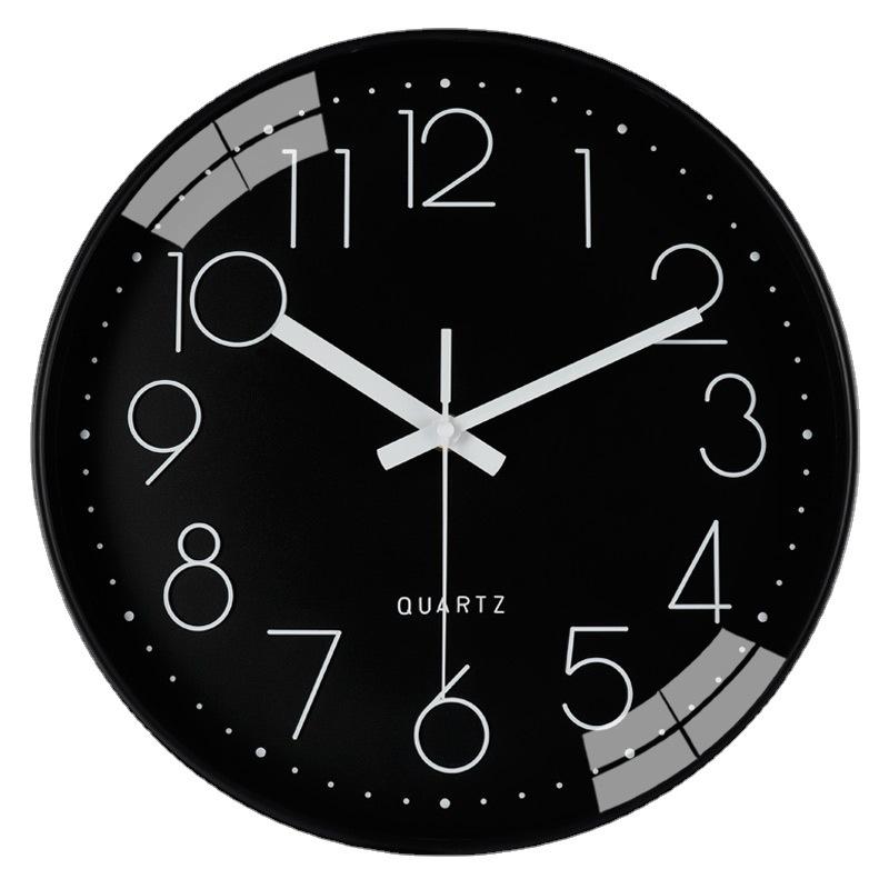 12-inch 30cm Simple Living Room Wall Clock Three-dimensional Digital Scale Mute Clock