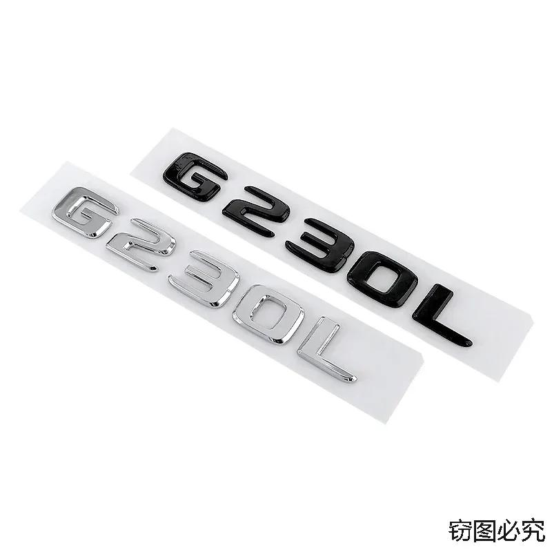 ABS Car Rear Trunk Emblem Body Side Badge Tail Sticker Decal for Mercedes Benz G230L G300L G350L G500L Letters Accessories
