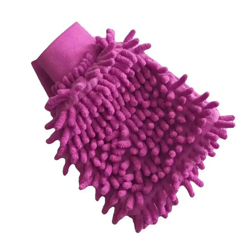 Car Wash Special Gloves Double-sided Coral Insect Car Cleaning Gloves Plush Bear Paw Car Cleaning Tools Chenille Supplies