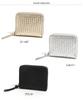 Leather Mesh Accordion Card Wallet