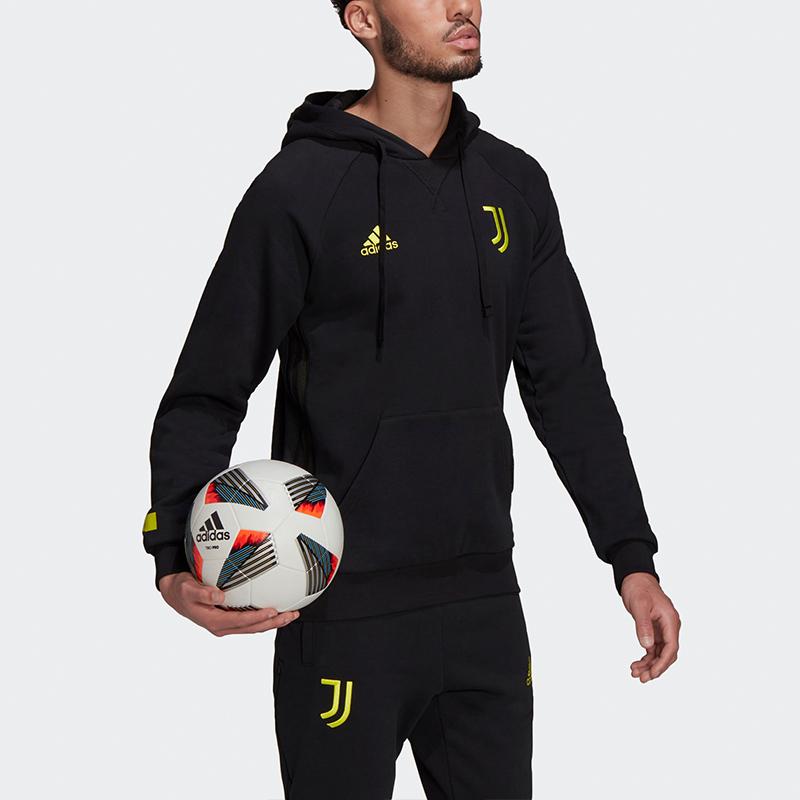 Adidas Juventus Football Hoodie Men Tops Black GR2911