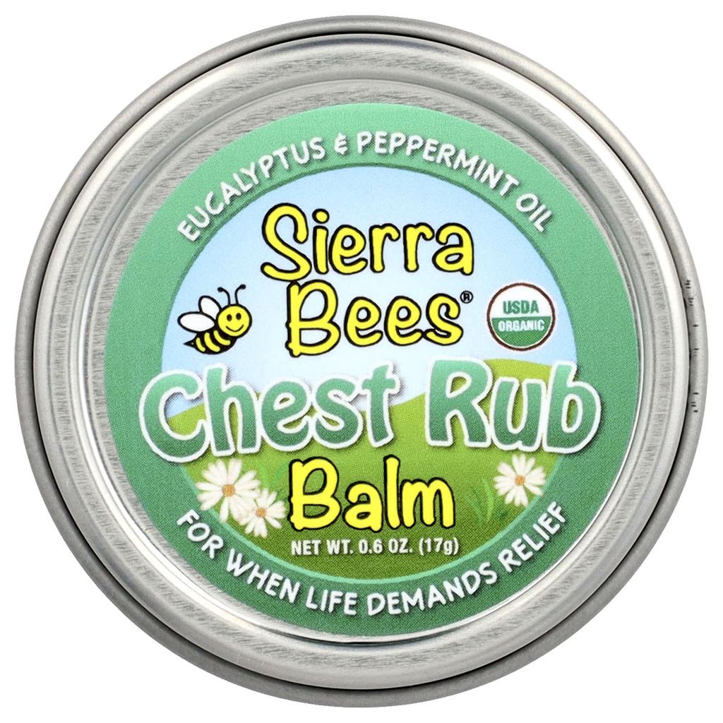 Chest Rub Balm, Eucalyptus & Peppermint, 17G(0.6Oz)