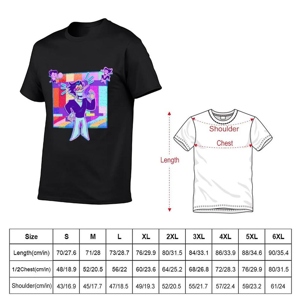 Spamton Deltarune T-shirt plusstorlekar sublim estetisk kläder anime herr grafiska t-shirts hip hop