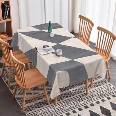 Nordischer Stil Einfache Tischdecke Geometrisches Muster Esszimmer Wasserdicht Ölfest Rechteckige Tischdecke Party Hochzeitsdeko