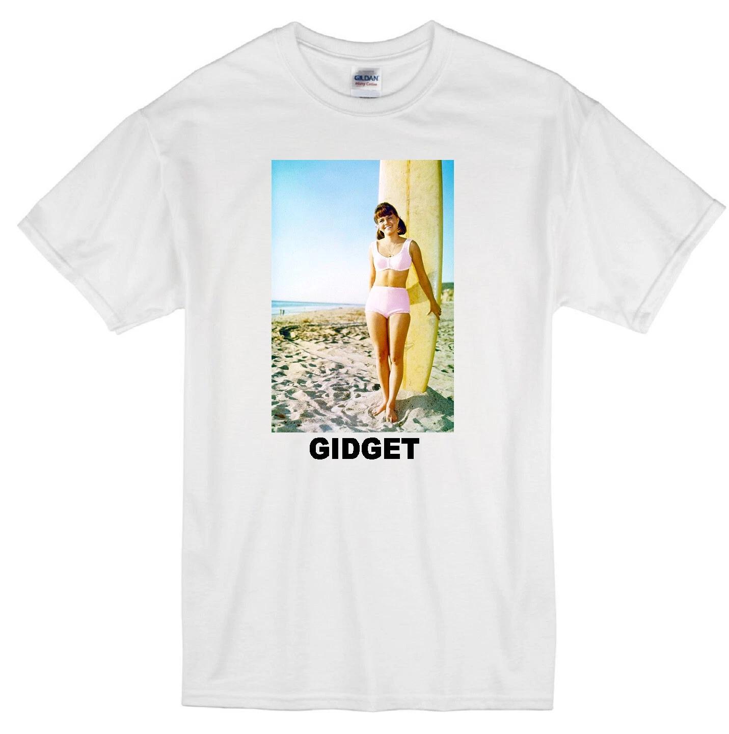 GIDGET SALLY FIELD TEENAGE BEACH SURFING RETRO TV WHITE T-shirt 3XL