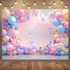 2D planar design one-piece multi-functional colored balloon party backdrop - suitable for birthday wedding and other occasions