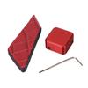 Billiard Chalk Holder Clip Magnetic Portable Single Section Pool Cue Chalk Case with Belt Clip for Pool Hall Red