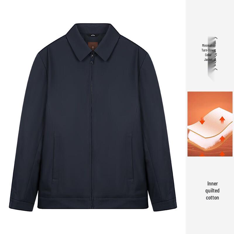 

TRIES Men s Casual Padded Lapel Jacket XL