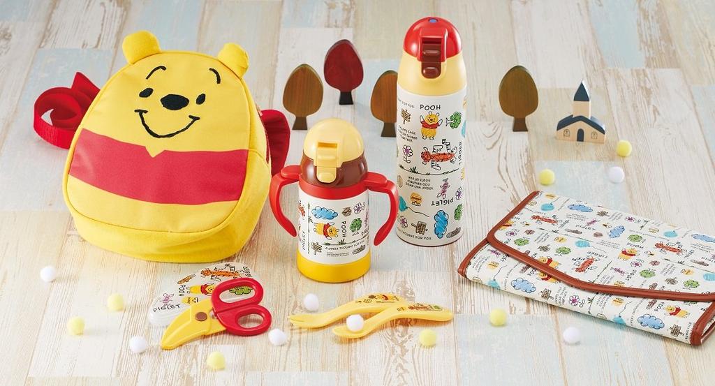 SKATER Nonwoven Travel Winnie the Pooh BMGP1 Pouch, Sketchbook,