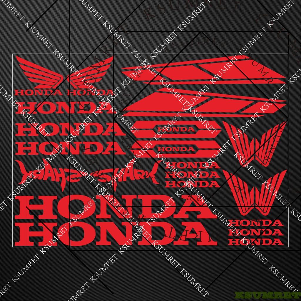 AAAHS1 For Honda Stickers Motorcycle Sticker Decals Helmet Logo Moto Tank