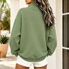 Women's Fashion Color Neck Long Sleeve Pullover Sweatshirt for Casual Everyday Wear
