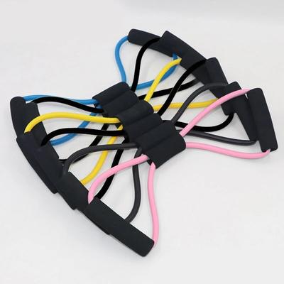 1 Stück 8-förmiges Spannseil Hilfs-Haushalts-Gummiband mit Griffen Trainingsgerät Für Bein Oberschenkel Arm Krafttraining