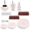6-Piece Polishing Flap Wheel and Wax Set for Metal Grinding