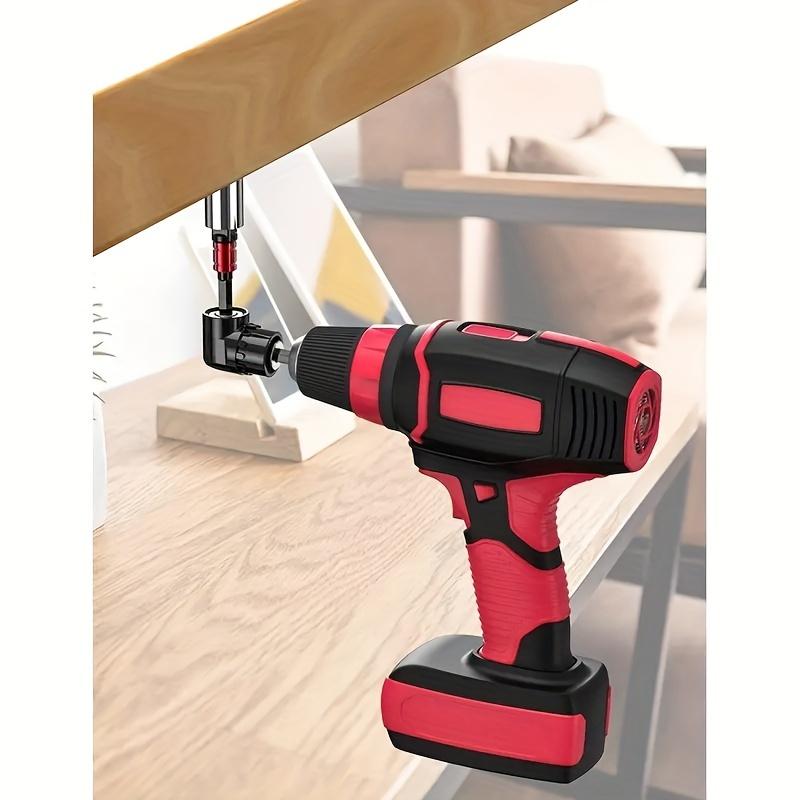 4pcs/Set, 1/4in 3/8in 1/2in Hex Shank Drill Nut Driver Bit Set + 105 Degree Right Angle Driver, Extension Screwdriver Drill Attachment