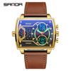 Sanda Men's Trendy Business & Sports Waterproof Electronic Watch