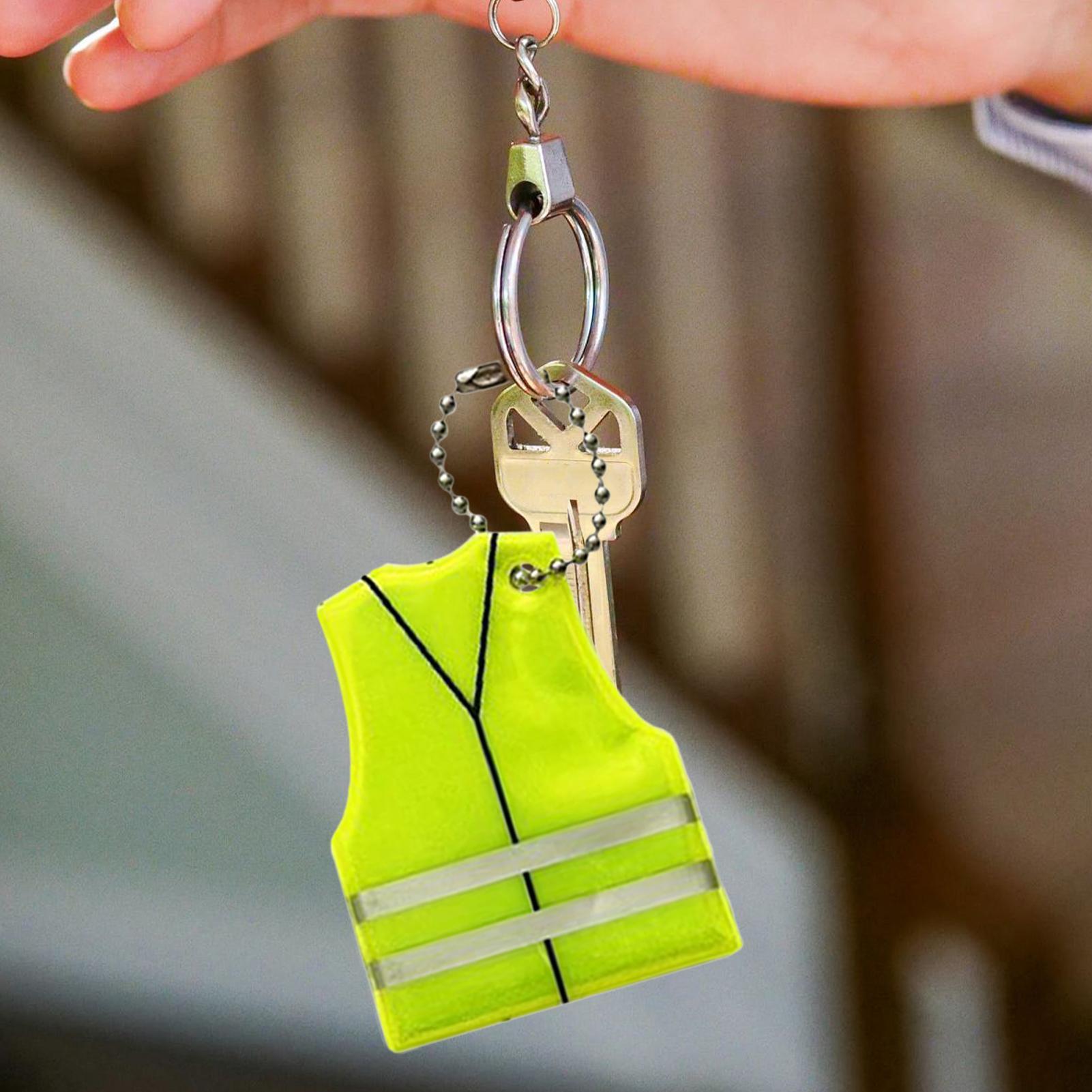 9Pcs Portable Safety Reflective Pendants Safety Clothing Modeling Reflective Keychain Backpack Decoration Accessories Gifts China Mainland