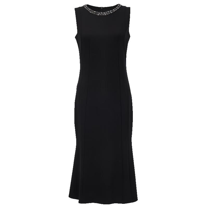 

VEROMODA 2025 Summer Sleeveless Sequin Neckline Straight Dress M