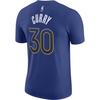 Nike X NBA Collaboration Golden State Warriors Stephen Curry Select Series Comfortable Soft Stylish Short Sleeve T-Shirt Men Tops Rush-Blue HQ1317-495
