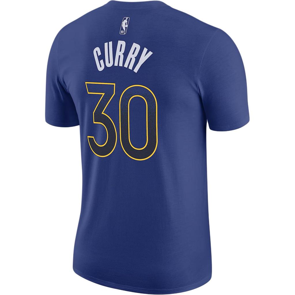 Nike X NBA Collaboration Golden State Warriors Stephen Curry Select Series Comfortable Soft Stylish Short Sleeve T-Shirt Men Tops Rush-Blue HQ1317-495