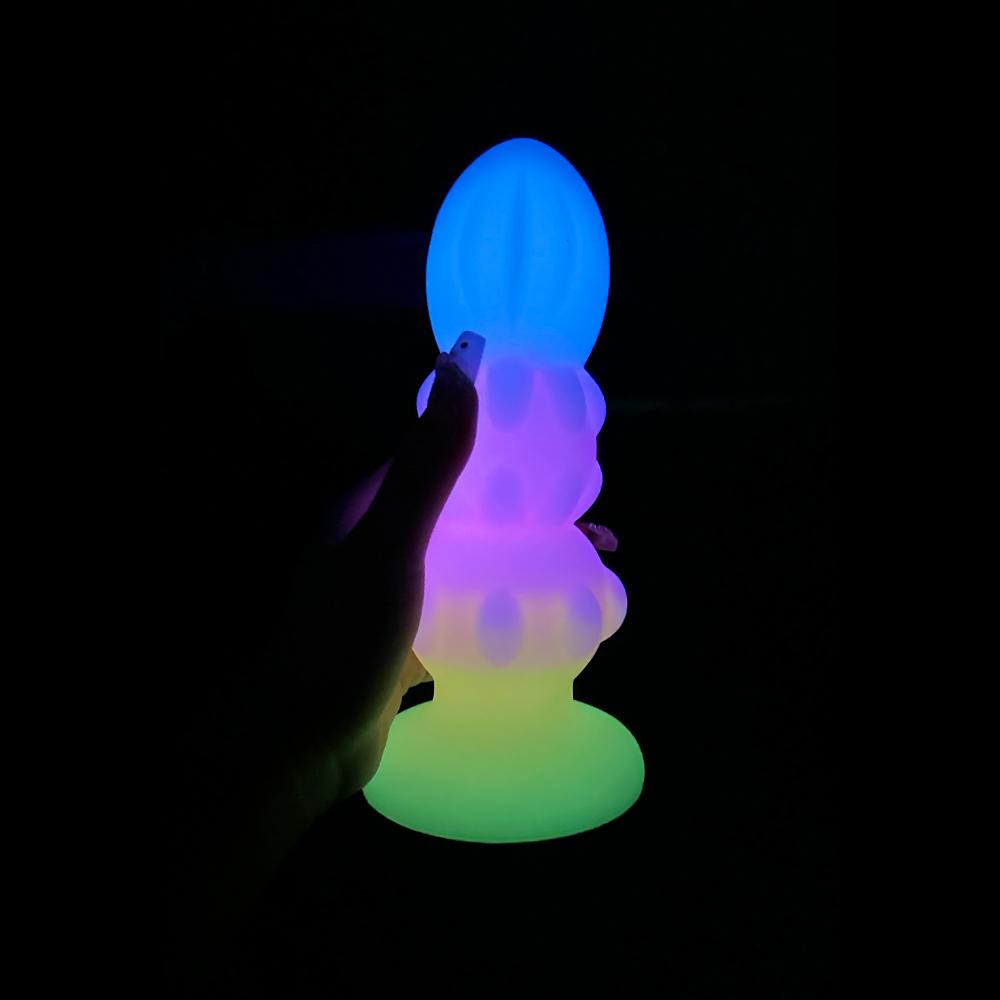 MoDi Luminous Anal Plug Small Dildos For Women Men Buttplug With Suction Cup Sex Tool Adult Silicone Dildo Anal Dilator Sex Toys