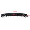 Spoiler universal para parachoques trasero labio trasero spoiler trasero spoiler trasero para coche ABS Alta calidad 120-128CM