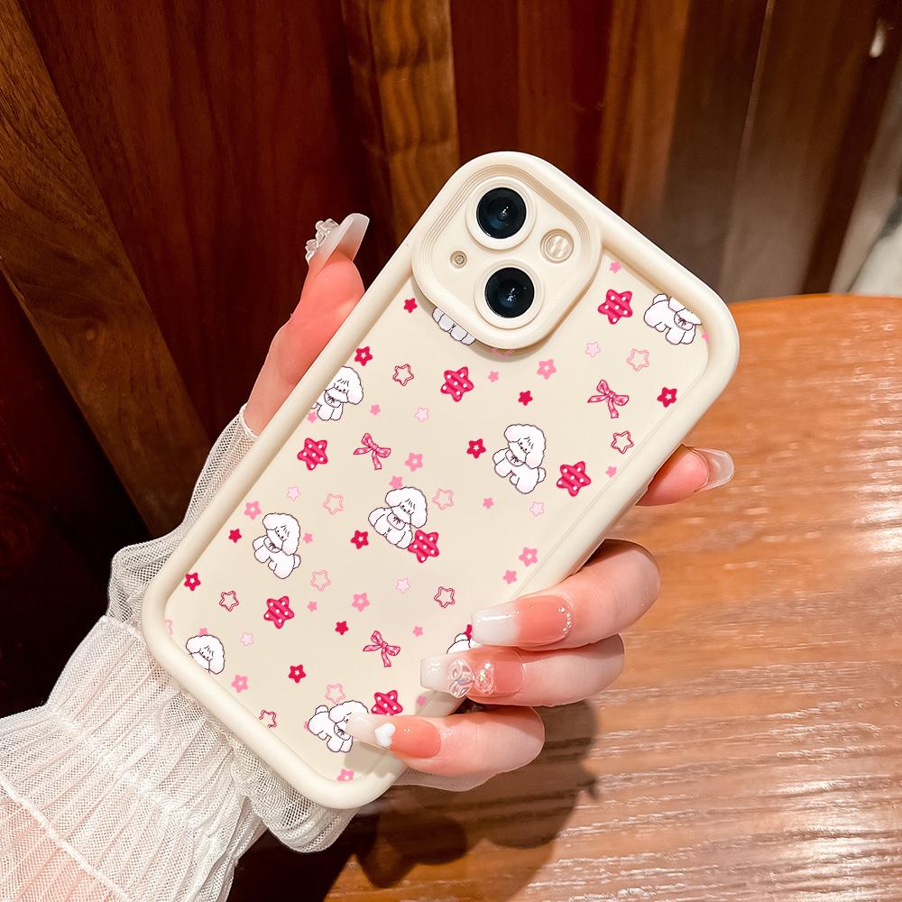 Soft Silicone Square Ladder Printing Pattern Phone Casing Full Cover Camera Shockproof Protection Rubber Case for OPPO Realme