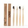 In Stock and Customization Recyclable Kraft Box 12000 Ultra Soft Nano Bristles Biodegradable Flat Handle Bamboo Toothbrush