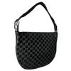 Gucci Shoulder Bag Black Women GG Pattern Used