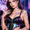 5 Sheets Holographic Lightning Tattoos, Waterproof Flash Temporary Stickers, Full Color Body Art for Festival Party Sale Goods