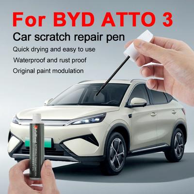 Voor BYD ATTO 3 Krasverwijdering en Lakreparatie Pen Fabrieksproces Kleurmatching Autolak Reparatie Tool Klimmend Grijs Bijwerkverf2