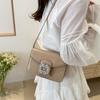 Niche Design Summer New Style  High-value  Fashionable  Light Luxury Diamond-inlaid Solid Color Crossbody Small Square Bag