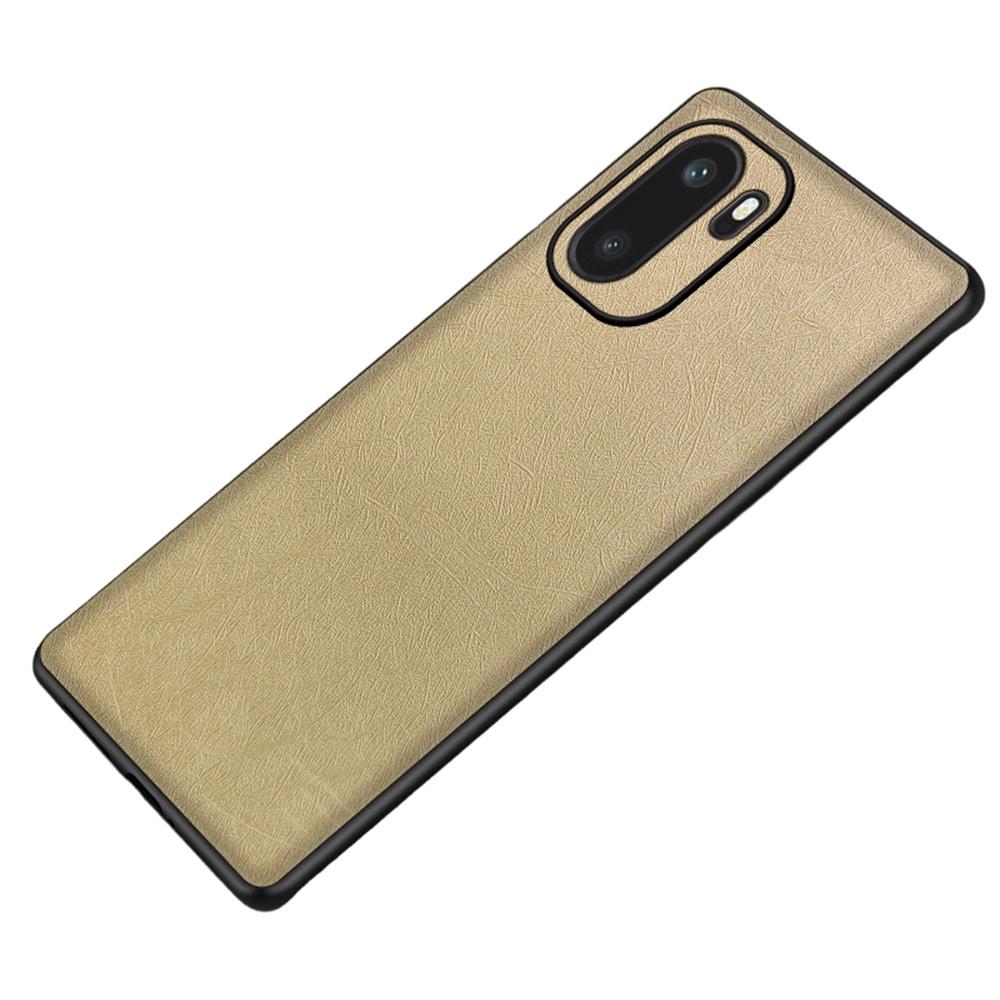 For OnePlus Ace 6 5G Case Silk-Textured PU Leather Coated PC TPU Protective Phone Back Cover