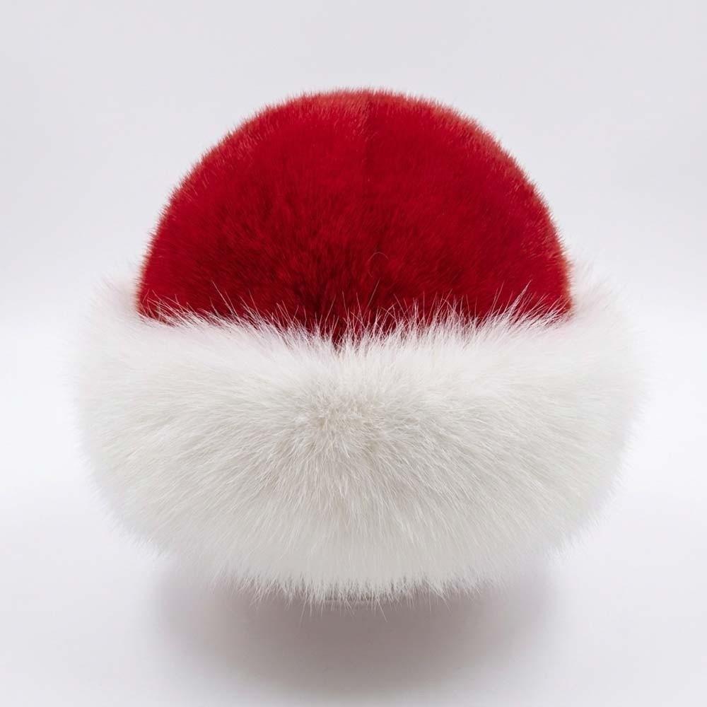Thick Plush Fluffy Trapper Cap Faux Fur Plush Bucket Hats Christmas Fur Hat Festival Party
