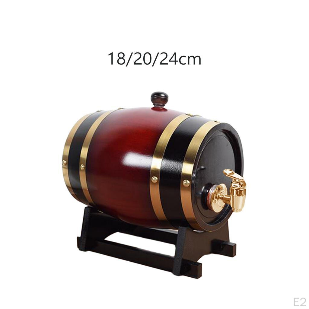 Beer Barrel Dispenser Oak Wine Port Keg Wood Aging for Liquor Beverage