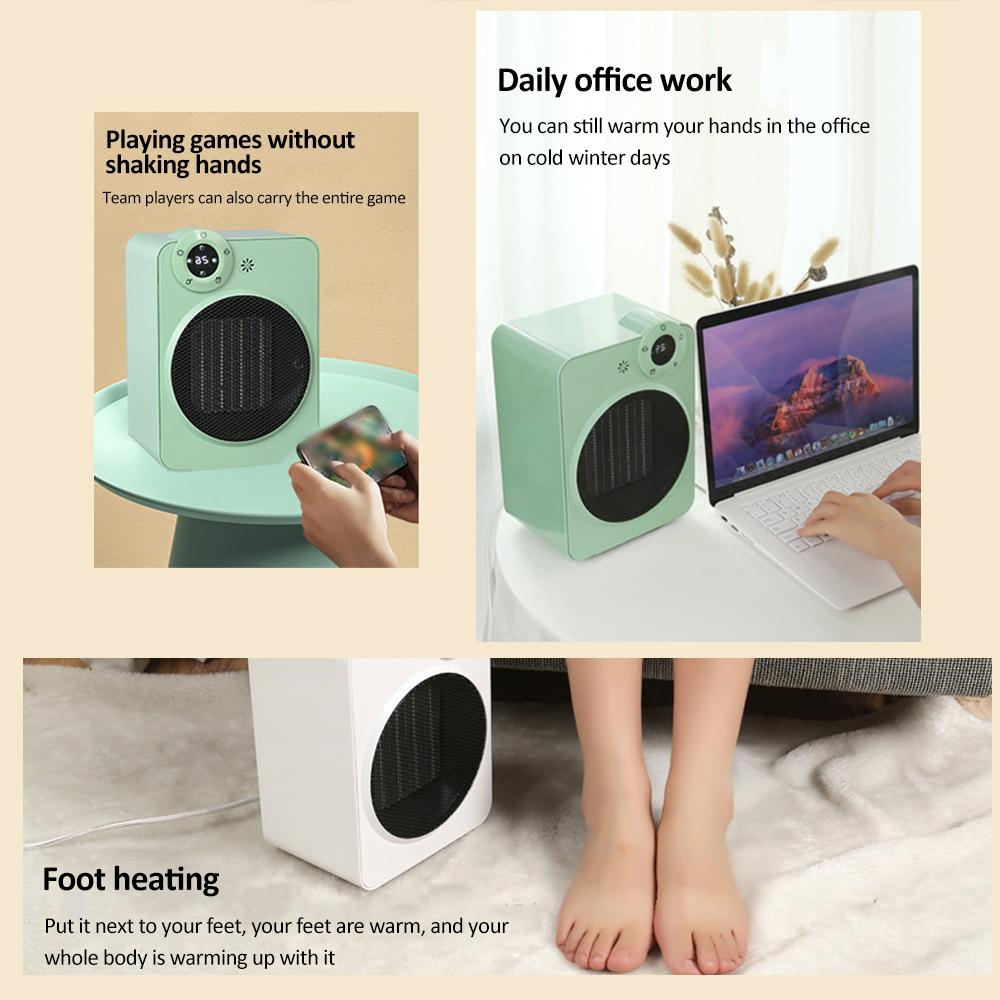 Încălzitor de spațiu cu ecran tactil de 2000 W Mașină electrică cu aer cald PTC Încălzire ceramică 70 de grade Aer cu unghi larg