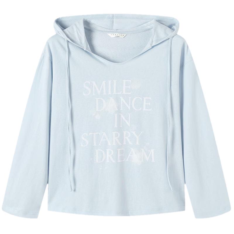 TonLion Women s Hooded Long-Sleeve T-Shirt M