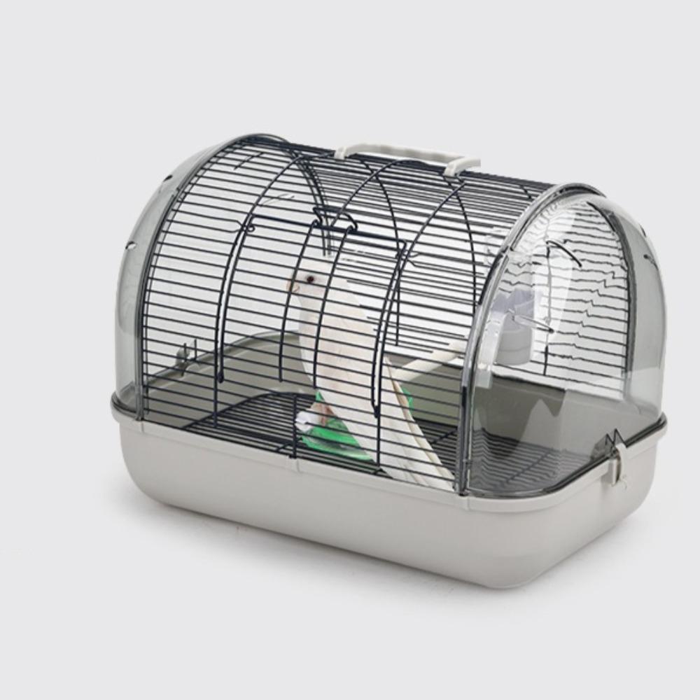 Transparent Bird Travel Cage Breathable Portable Pet Carrier Small/Large Sizes Carry Cage for Parrots and Small Animals