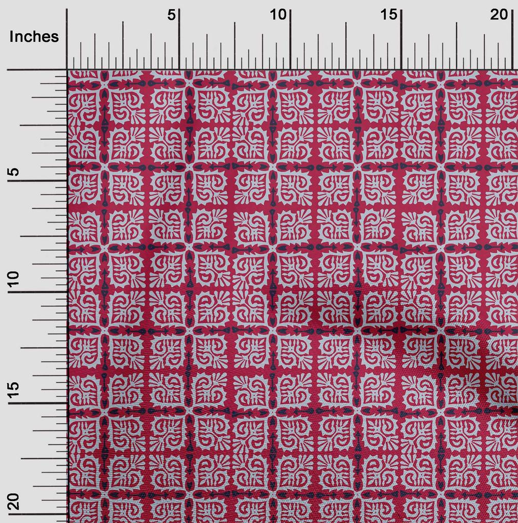 oneOone Cotton Flex Fabric Arrow|Swirl & Floral Block Fabric Prints By Yard 40 Inch