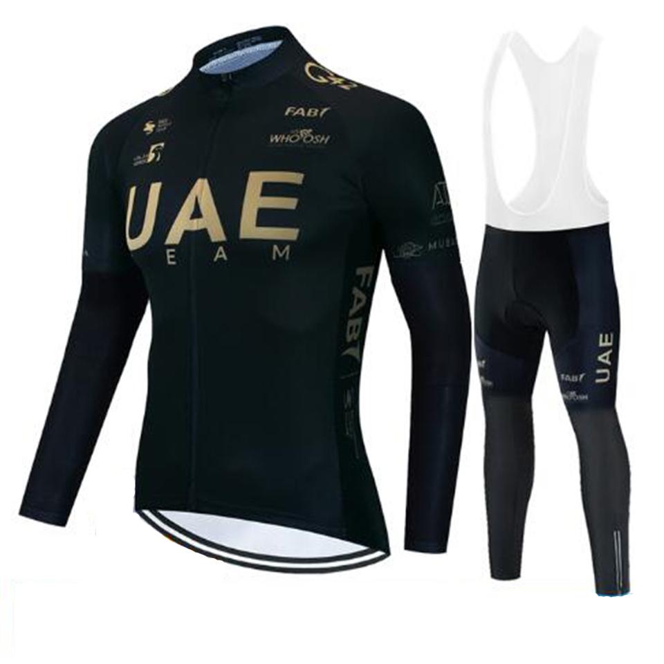 2026 Uae Team Autumn Cycling Jersey Set Bicycle Sportwear MTB Maillot Ropa Ciclismo Road Bike Uniform Long Sleeve Bicicleta Clothing