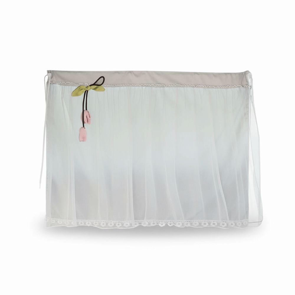 Double-Layer Design Car Privacy Curtain Lace Flower Fringe Blackout Car Curtain  Car Interior