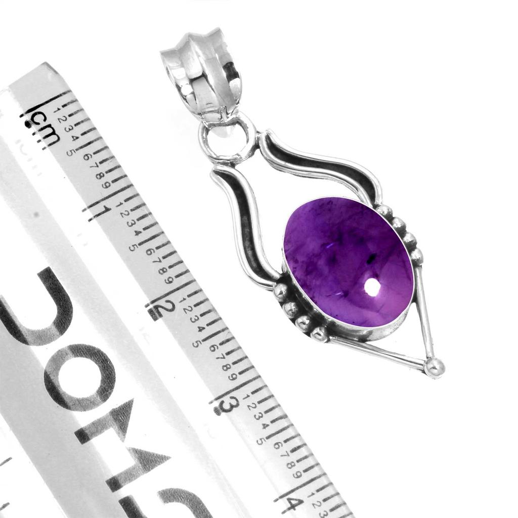 925 Sterling Silver Pendant Women Gemstone Handmade Jewelry Engagement Gift Amber Amethyst Black Onyx Carnelian Garnet Quartz Green Onyx Gold Stone