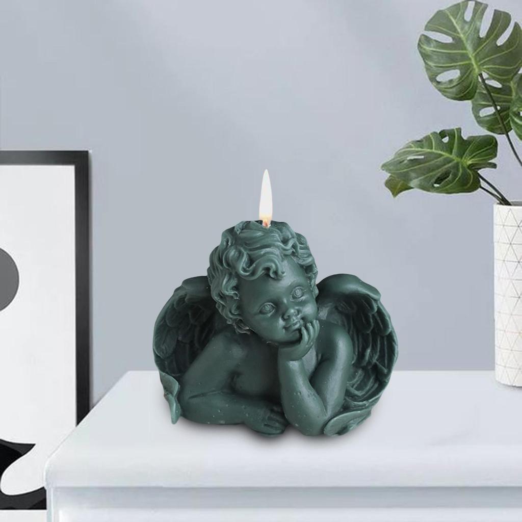 3D Cute Angel Candle Decorative Candle Bathroom Birthday Holiday Gifts 