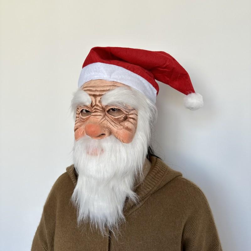 Santa Claus Latex Mask Halloween Christmas Party Funny Costume Prop DIY Full Head