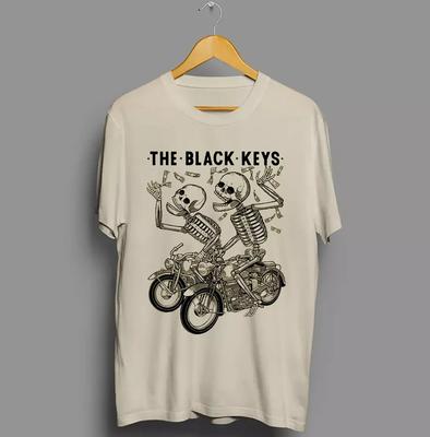 The Black Keys Band Skelett Geschenk Für Halloween T-Shirt Volle Größe S-5XL Unisex T-Shirt