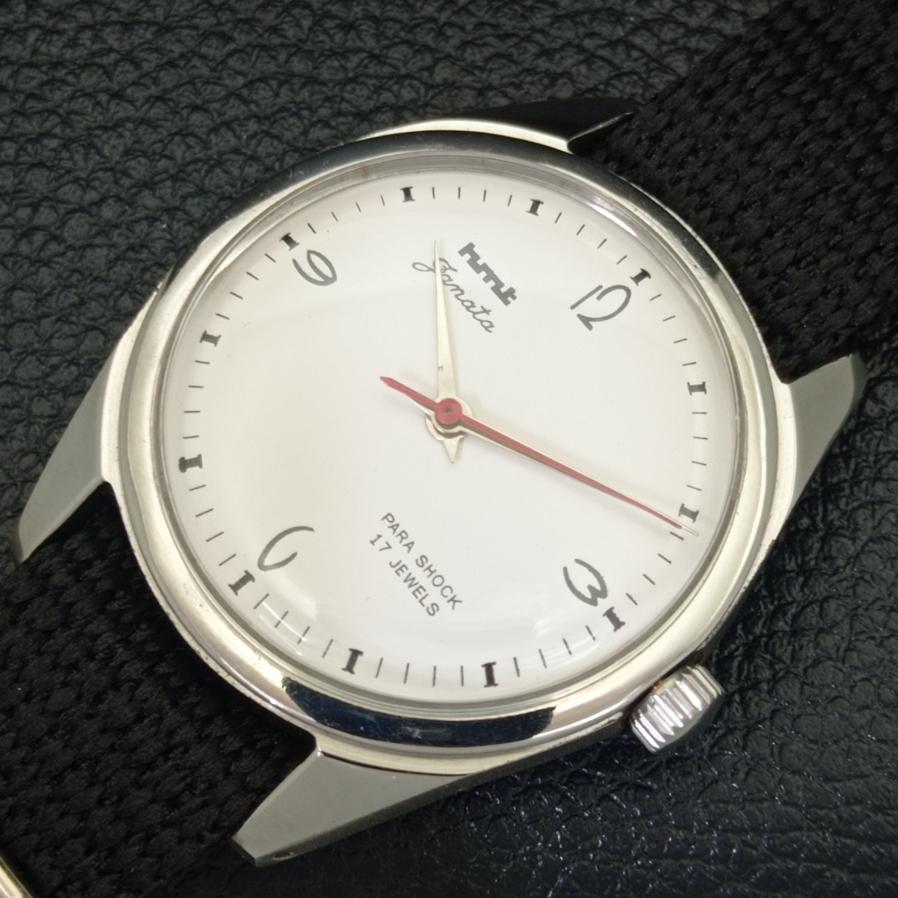 CLASSIC HMT JANATA HAND-WINDING MENS WHITE DIAL WATCH a600041-5 N101-a600041