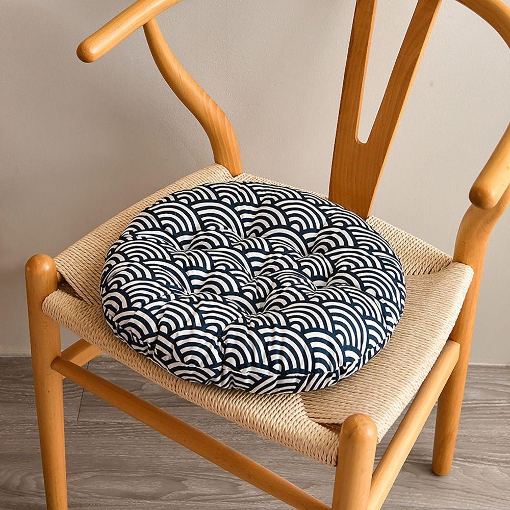 Soft Comfortable Dining Chair Cushion Modern Simple Cushion 10styles Non-slip Round Cushion Luxurious Student Seat Cushion