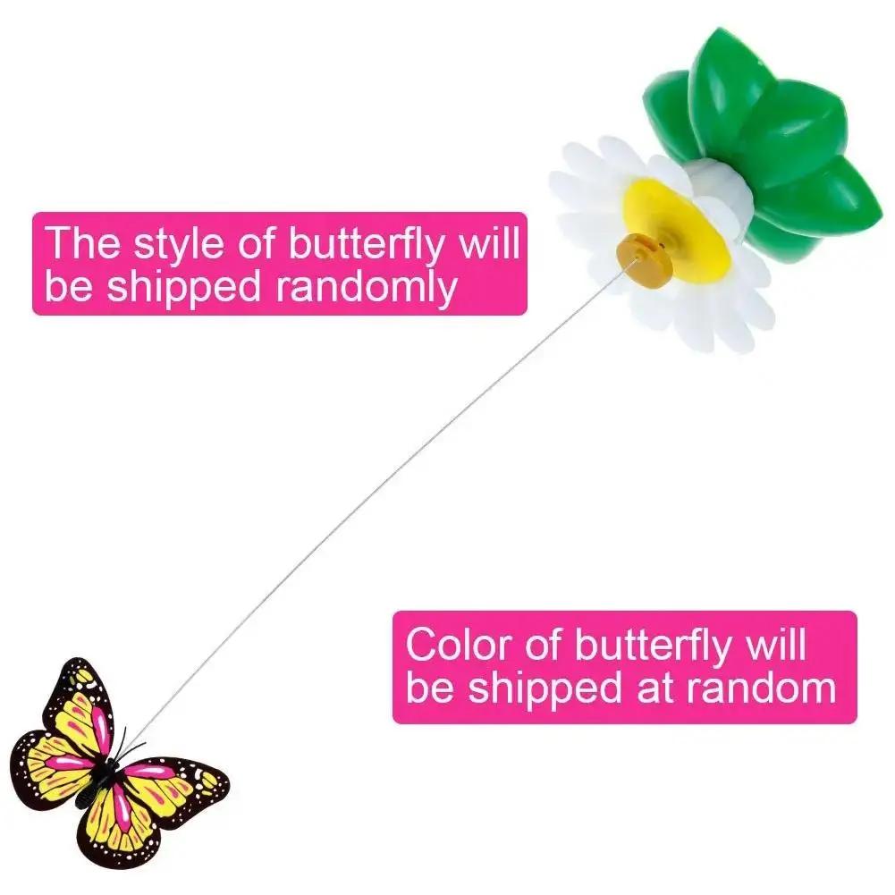 1PCS Electric Butterfly Birds Cat Toy Shake Rotating Flying Automatic Humming Bird Intelligence Training Funny Pet Toys